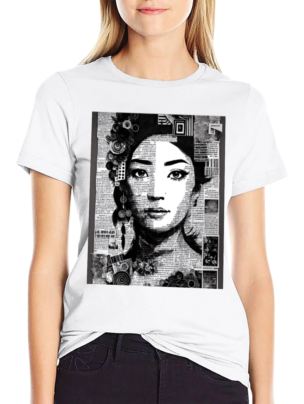 Asian Woman Portrait Graphic Tee
