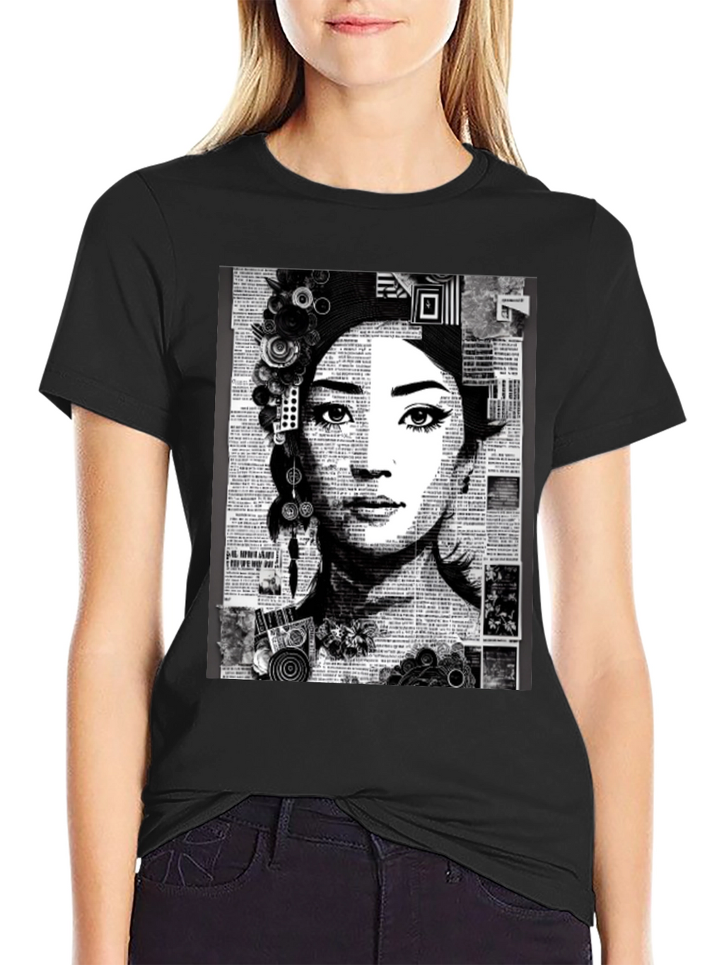 Asian Woman Portrait Graphic Tee