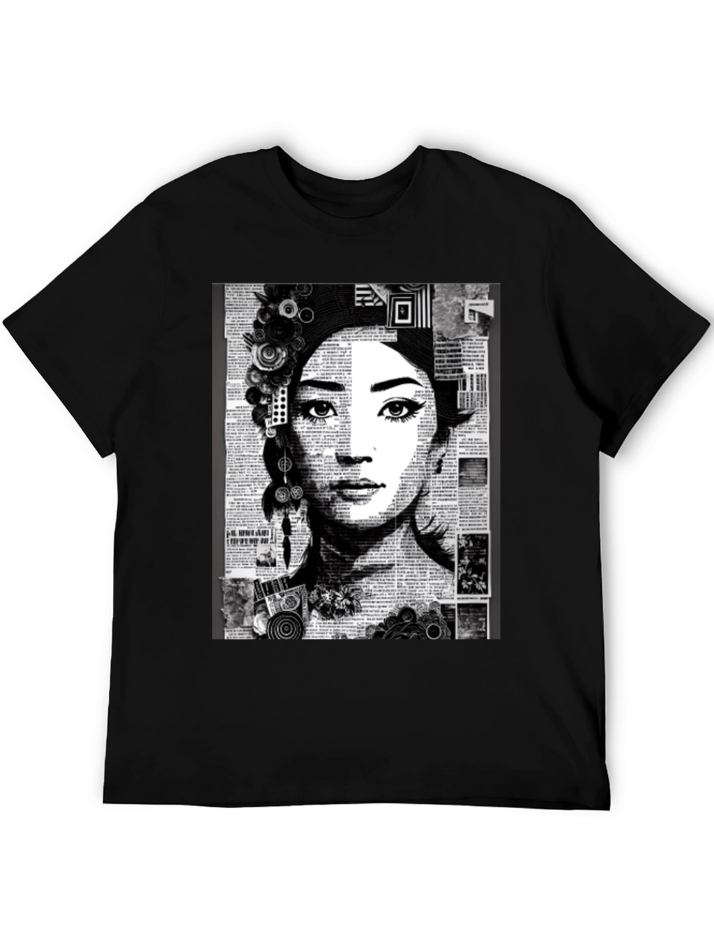 Asian Woman Portrait Graphic Tee