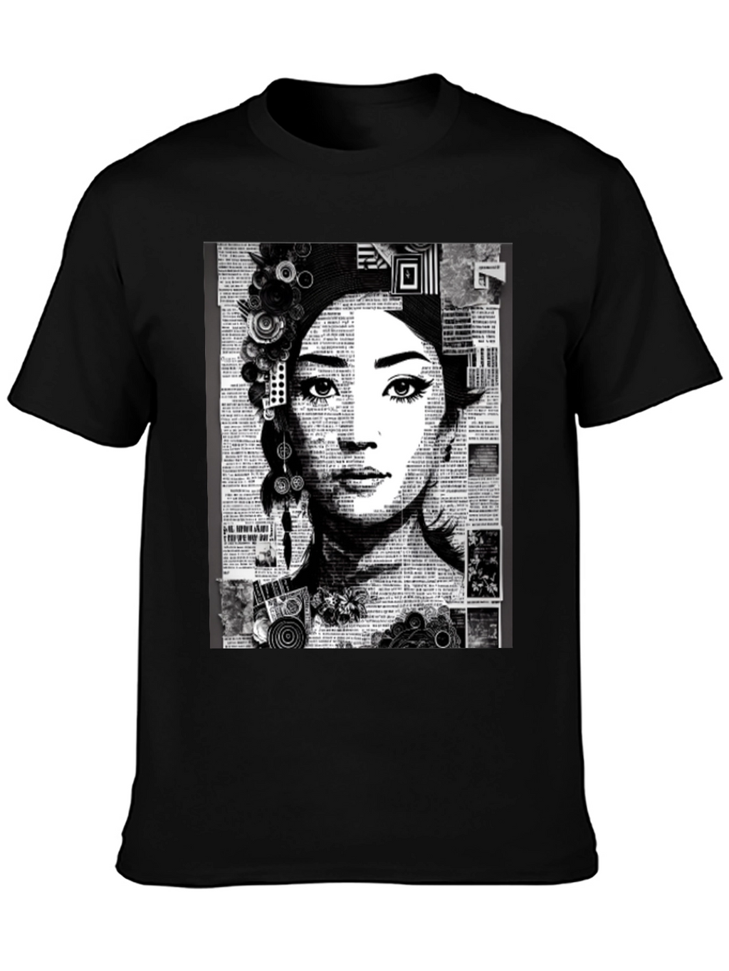 Asian Woman Portrait Graphic Tee