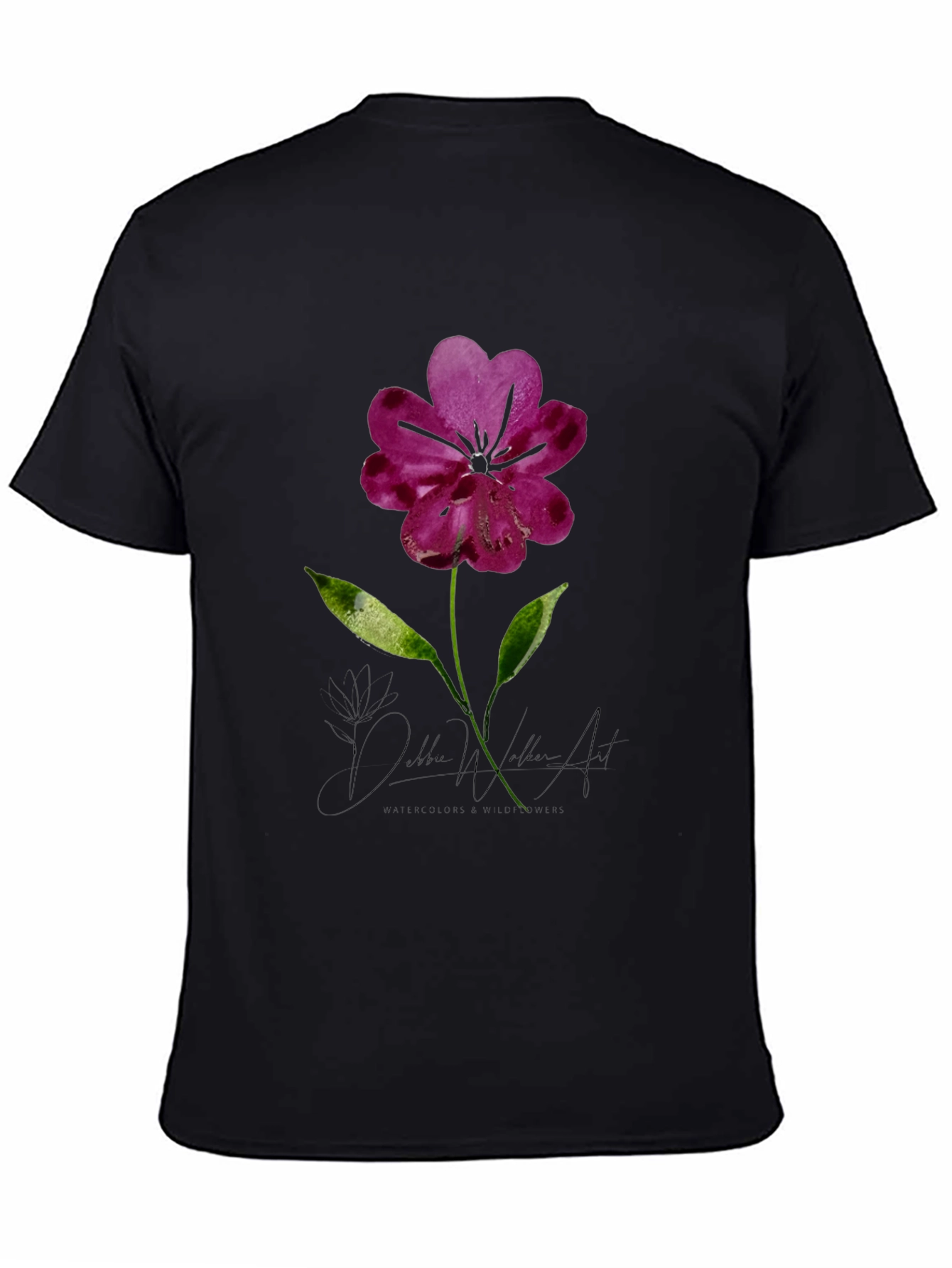 Floral Watercolor Graphic Tee - Stylish Comfort
