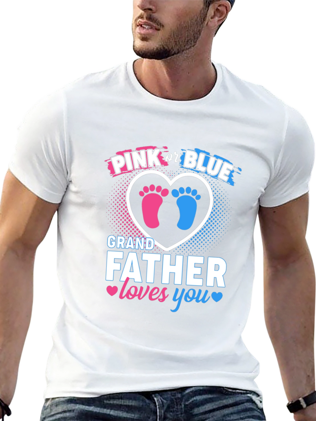 Grandfather Loves You Gender Reveal T-Shirt