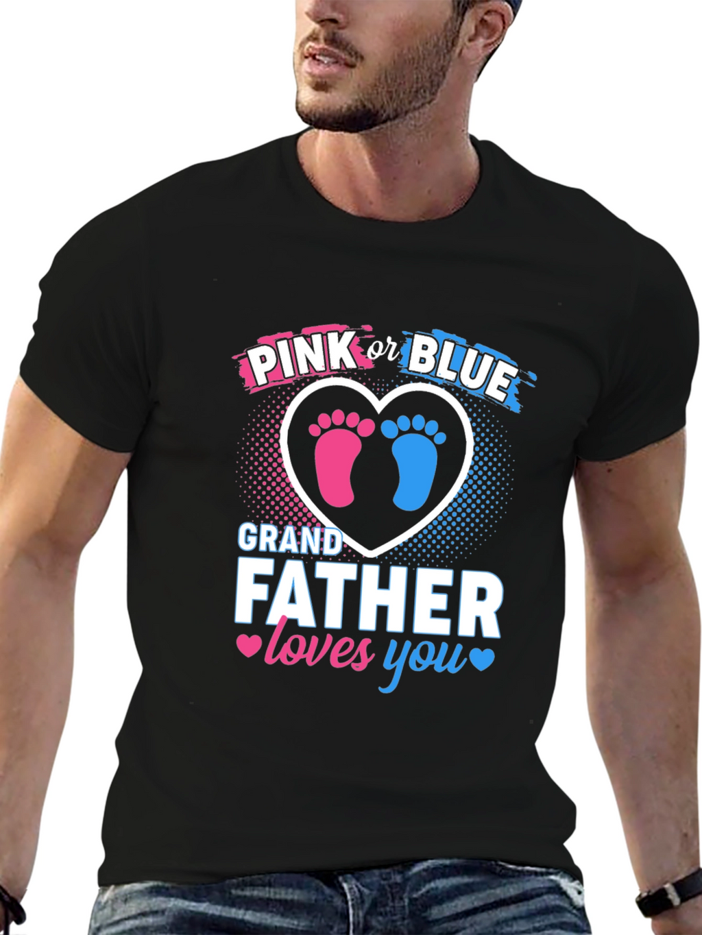 Grandfather Loves You Gender Reveal T-Shirt