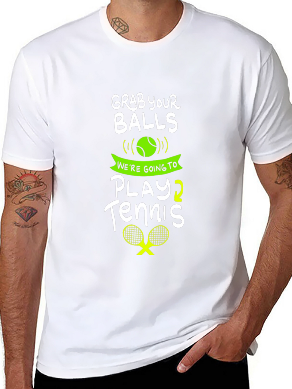 Grab Your Balls Play Tennis Graphic Tee