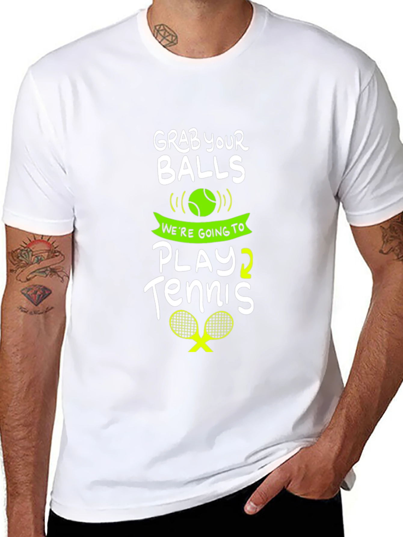 Grab Your Balls Play Tennis Graphic Tee