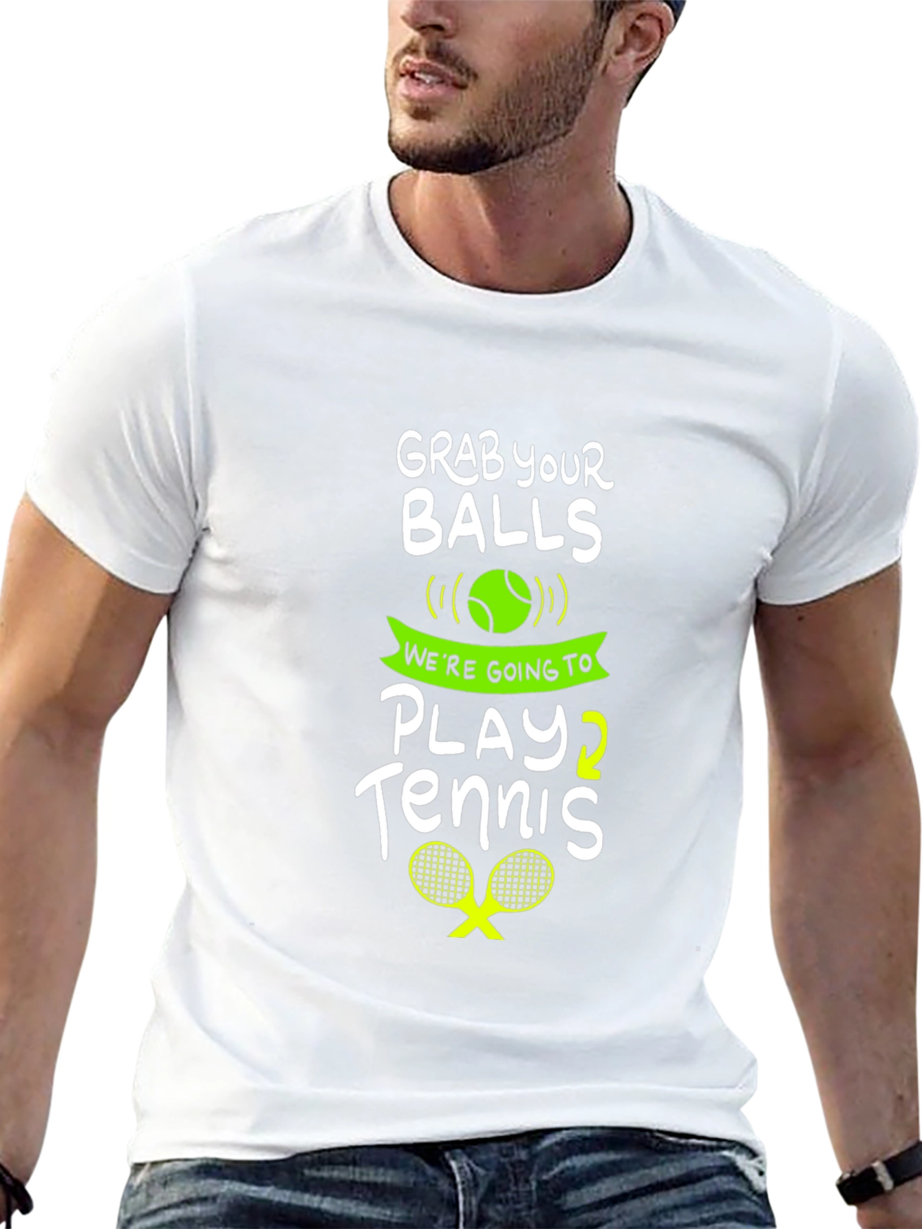 Grab Your Balls Play Tennis Graphic Tee