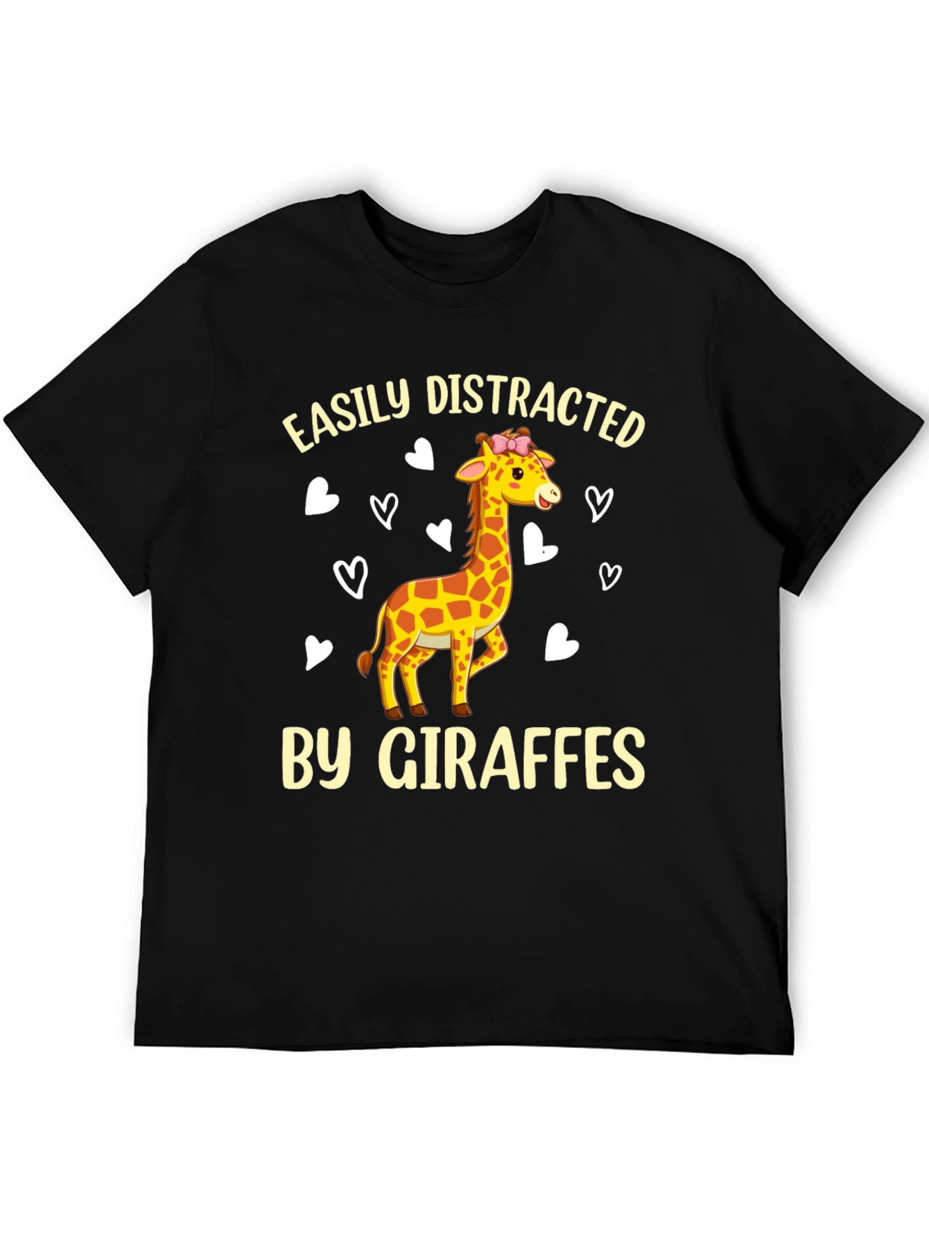 Giraffe Lover Tee - Easily Distracted Funny T-Shirt