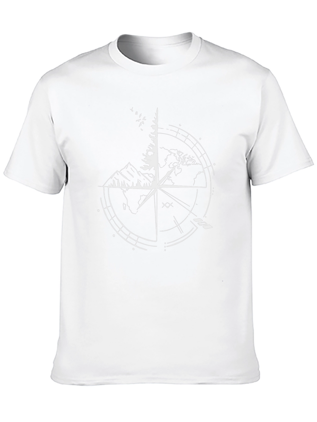 Compass Graphic Black T-Shirt - Adventure Ready