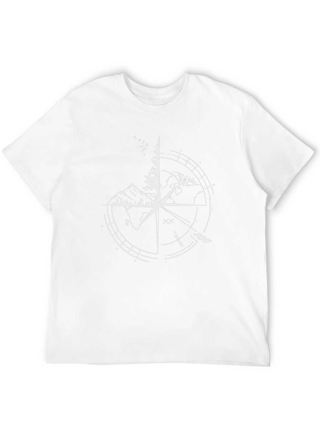 Compass Graphic Black T-Shirt - Adventure Ready