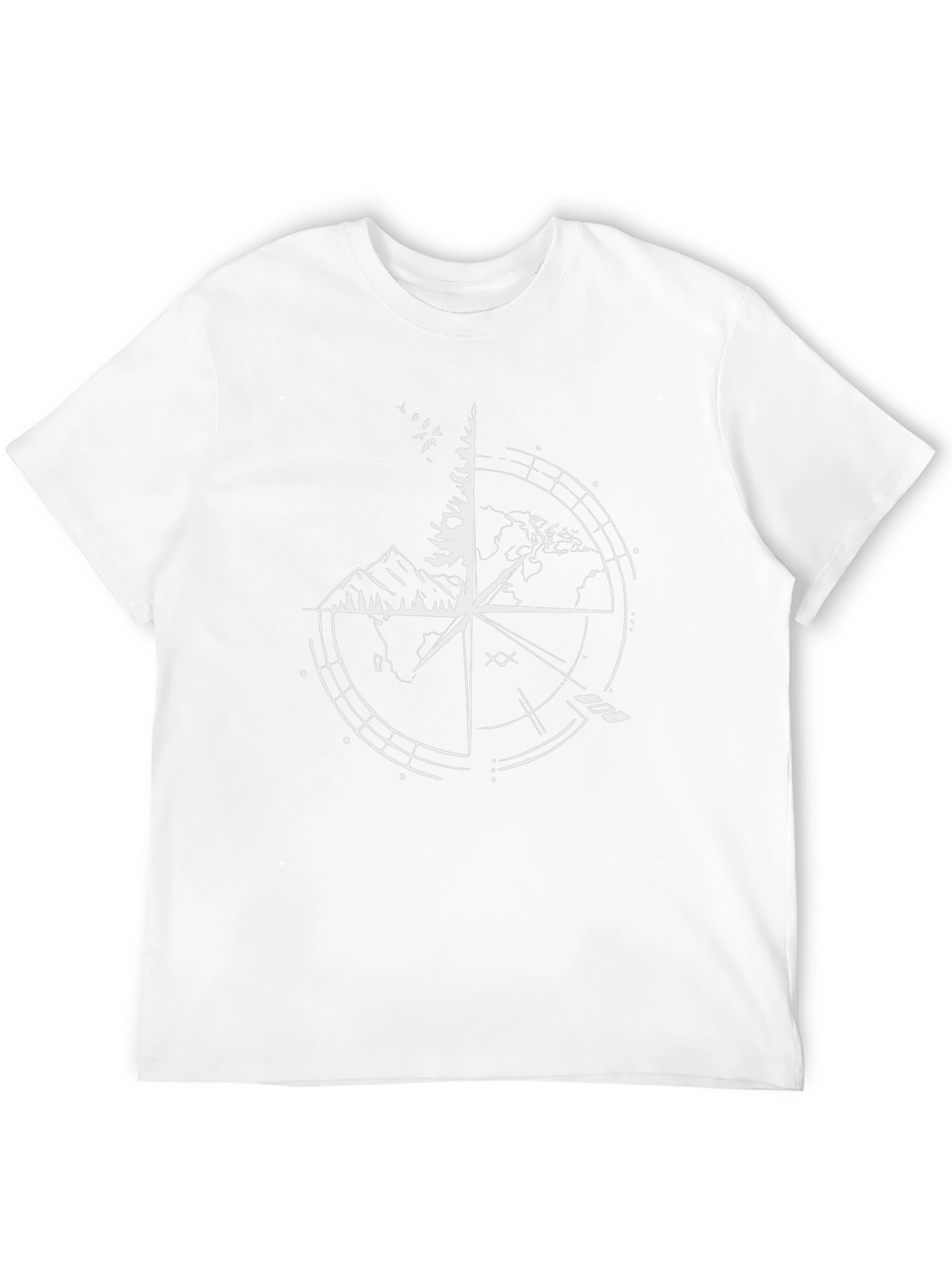 Compass Graphic Black T-Shirt - Adventure Ready