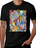 Abstract Art Graphic Tee - Unique Style