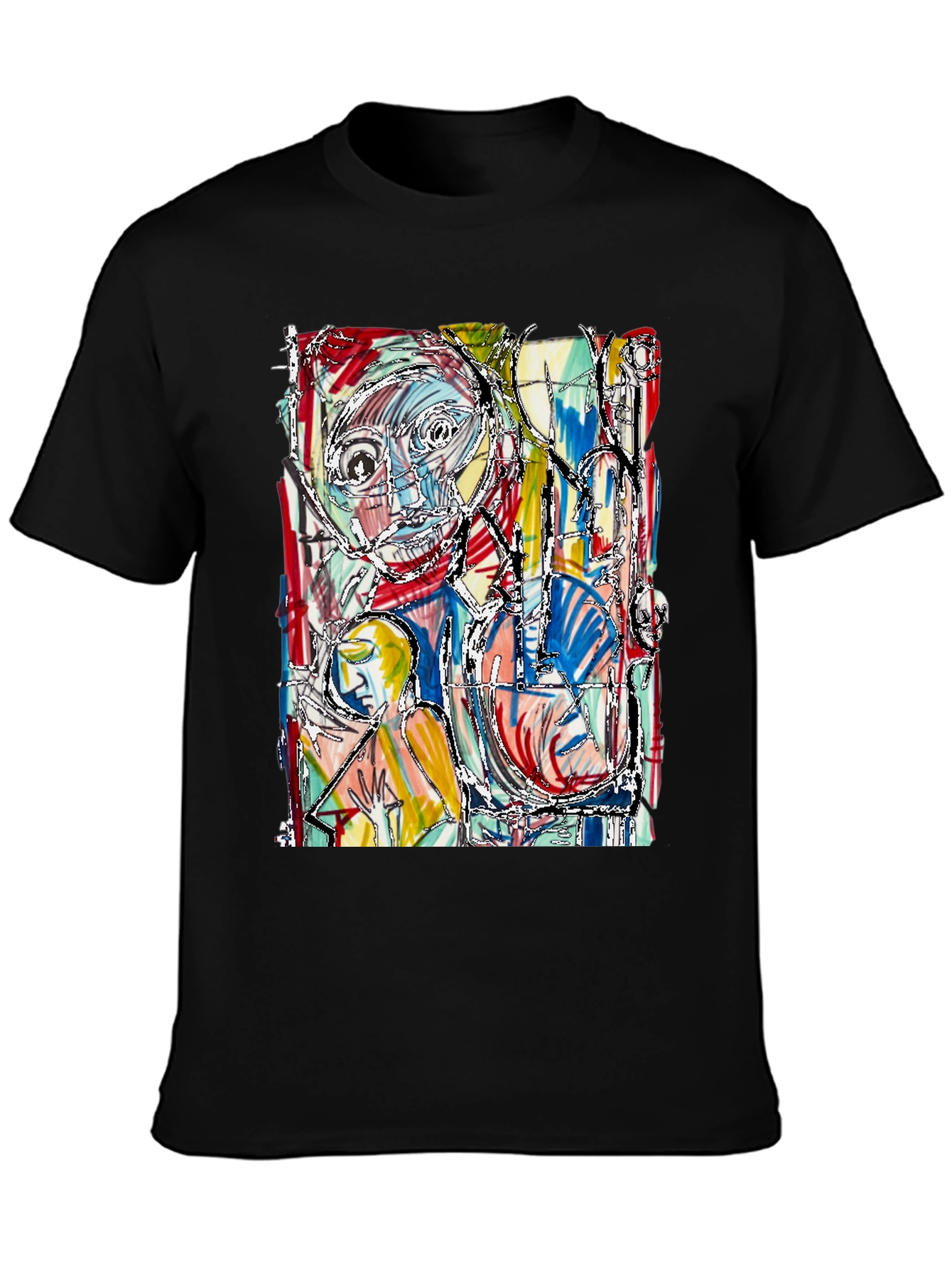 Abstract Art Graphic Tee - Unique Style