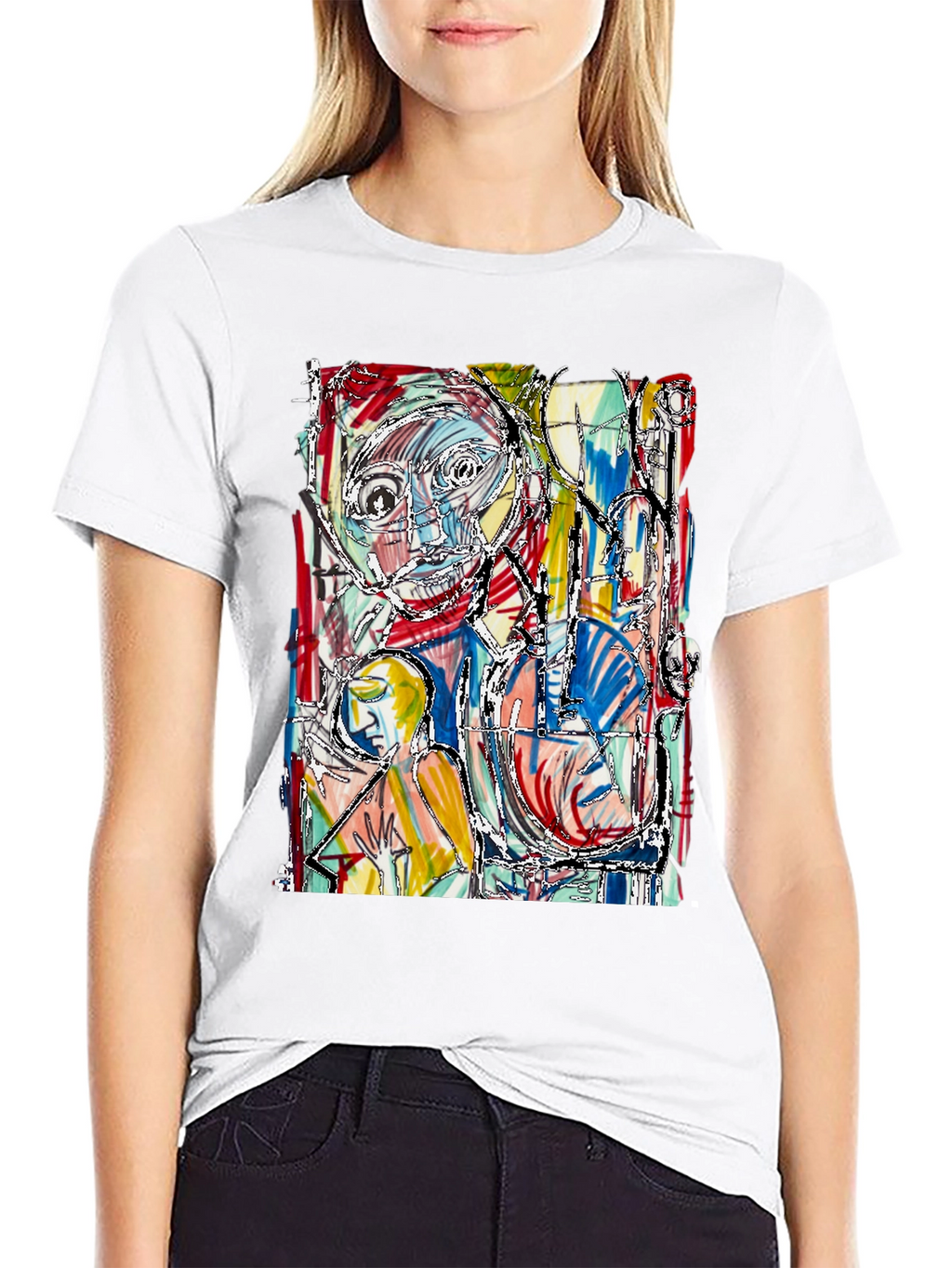 Abstract Art Graphic Tee - Unique Style
