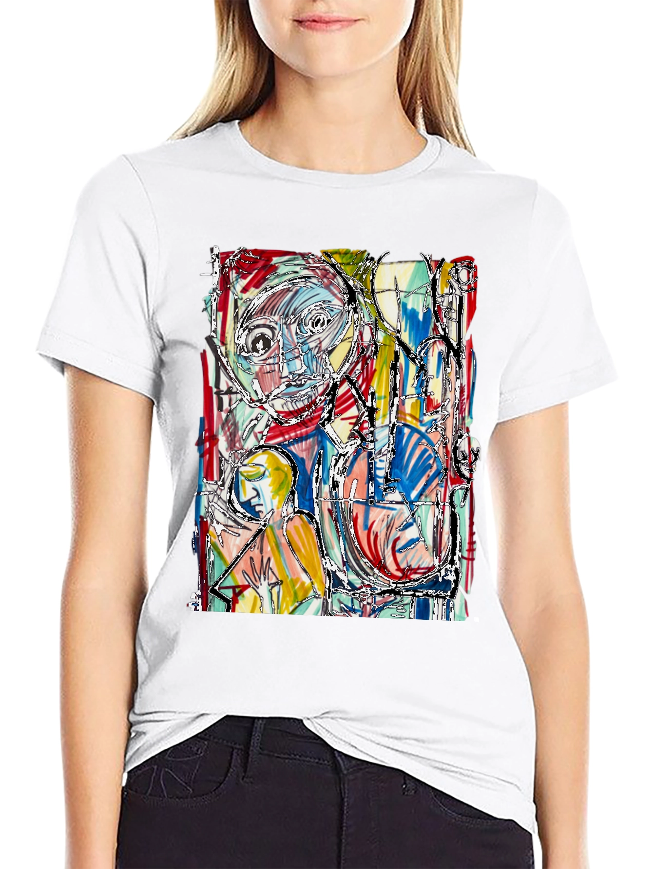 Abstract Art Graphic Tee - Unique Style