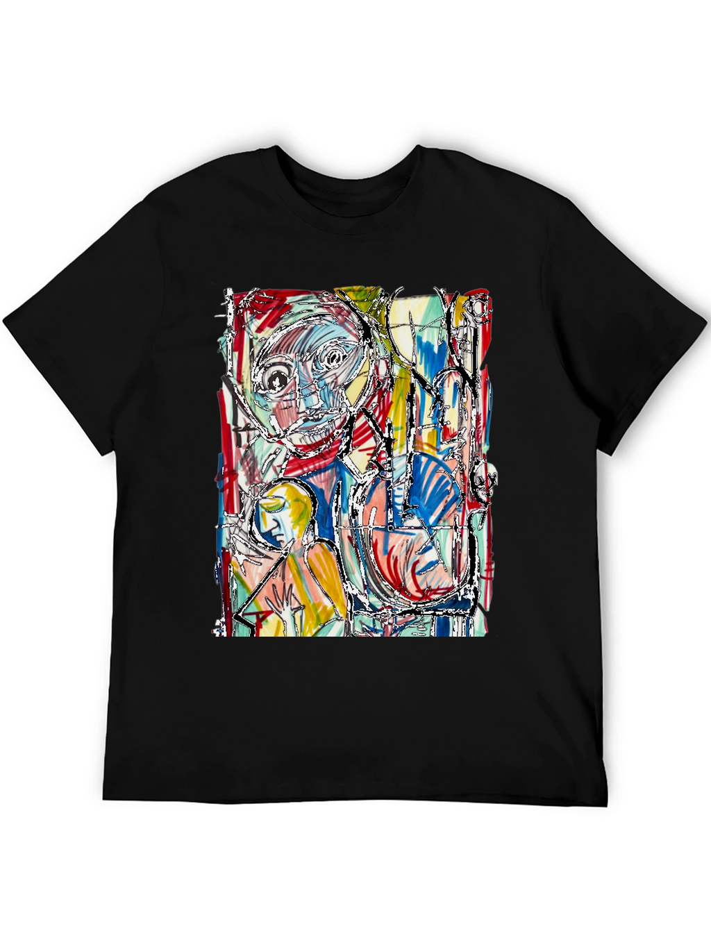 Abstract Art Graphic Tee - Unique Style