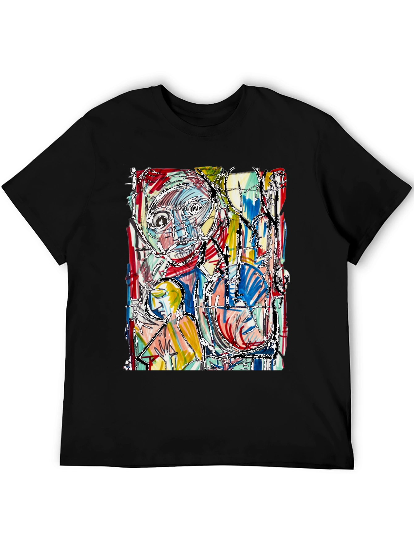 Abstract Art Graphic Tee - Unique Style