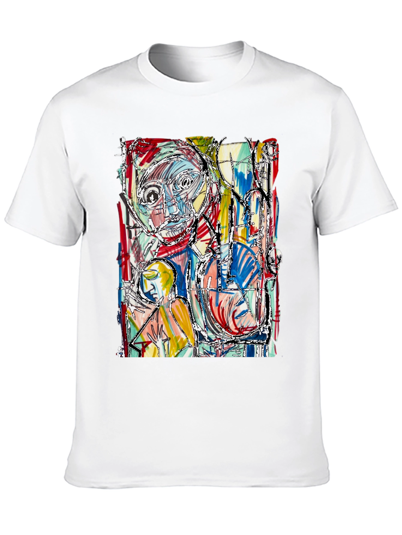 Abstract Art Graphic Tee - Unique Style
