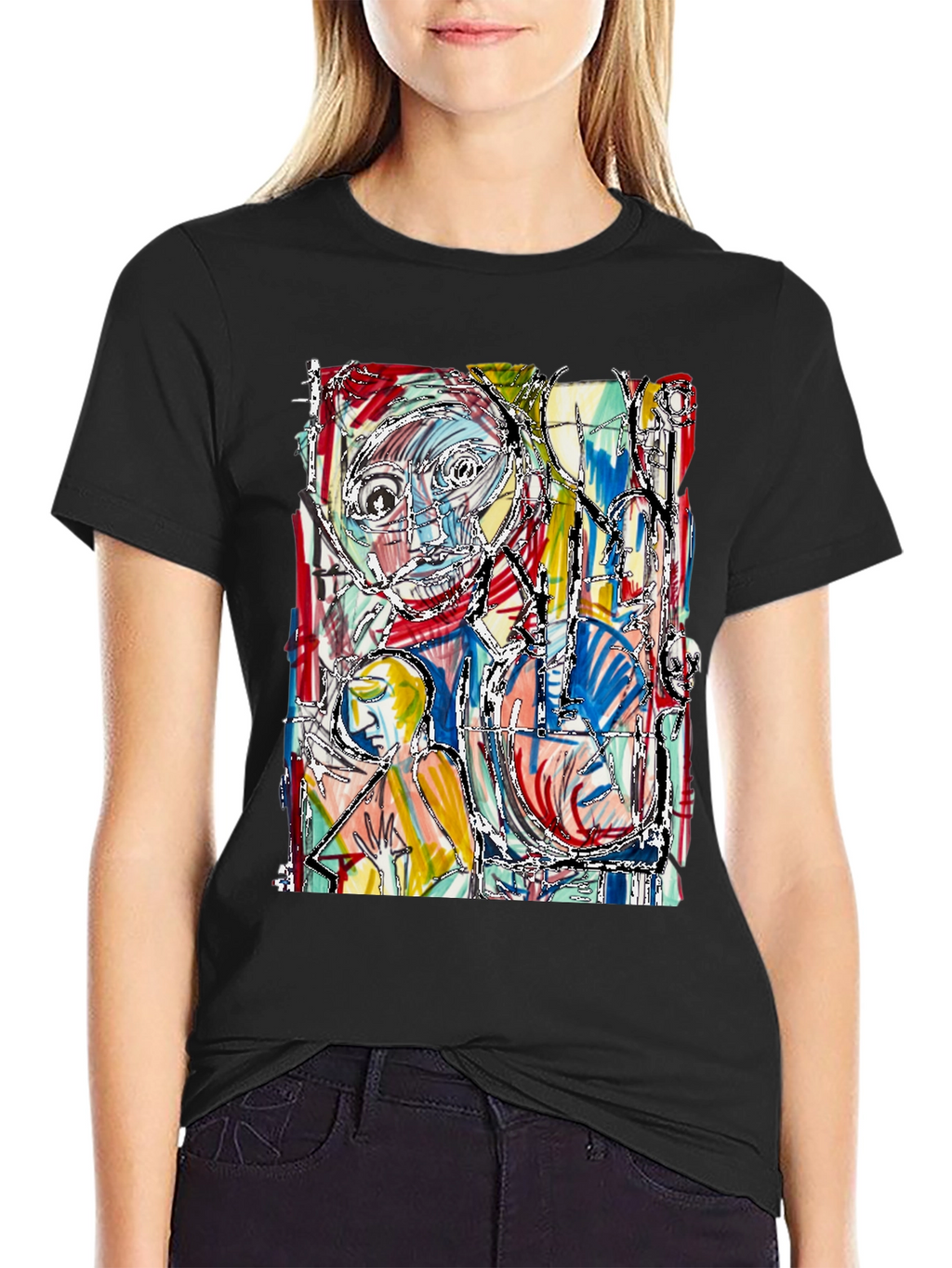 Abstract Art Graphic Tee - Unique Style