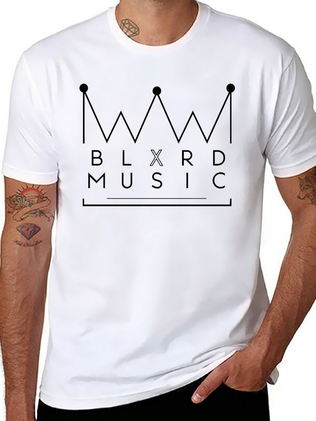 BLXRD Music Graphic Print Black T-Shirt