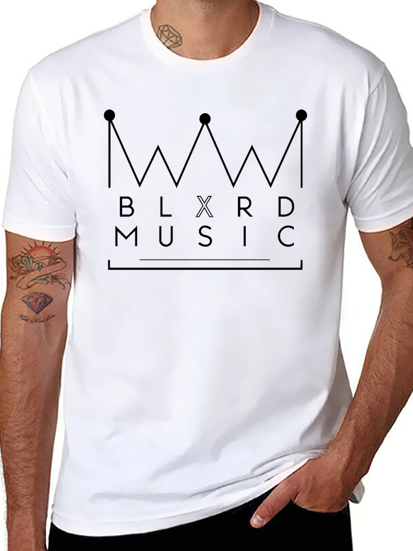 BLXRD Music Graphic Print Black T-Shirt