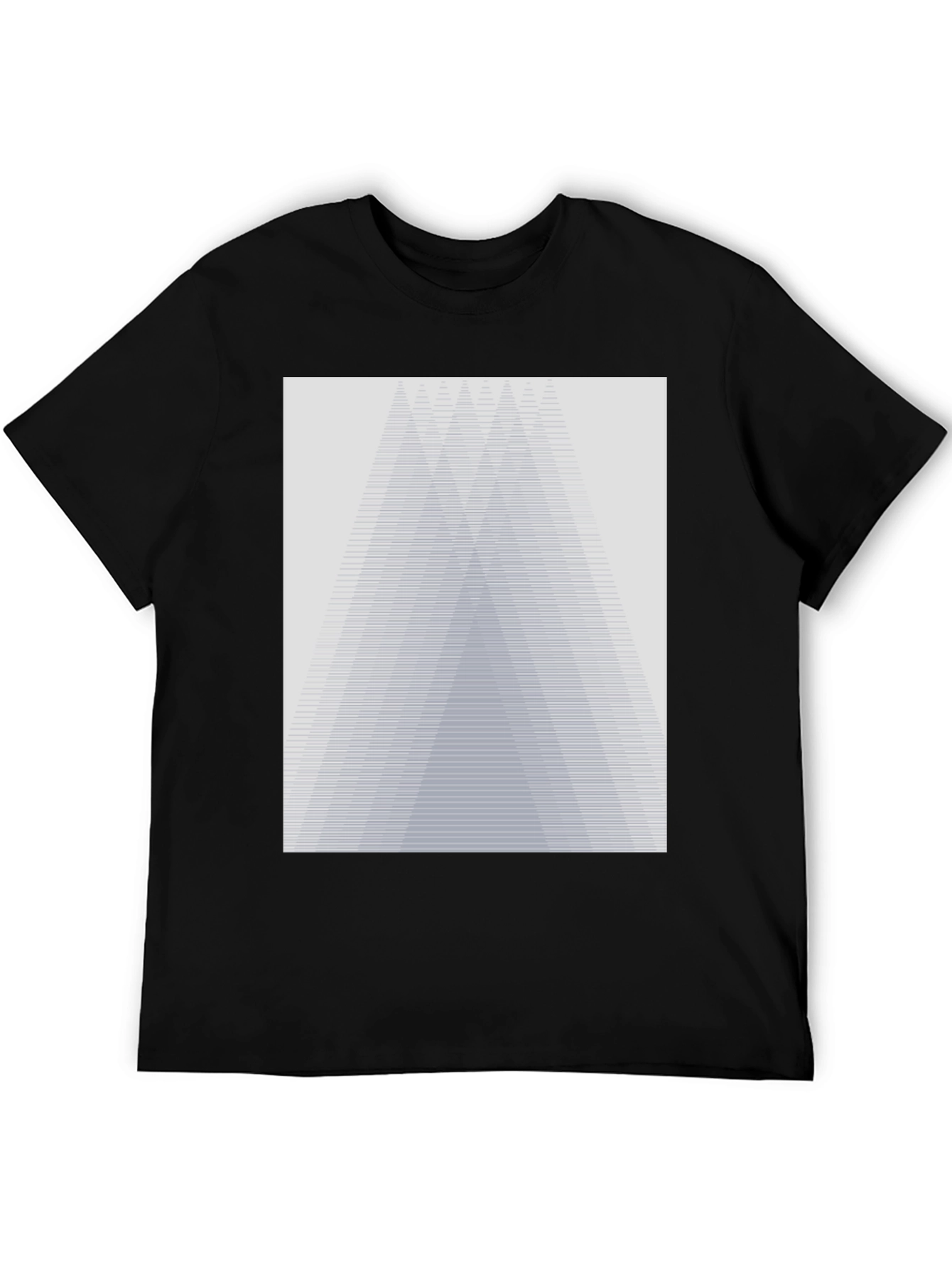 Abstract Geometric Graphic Tee - Modern Design