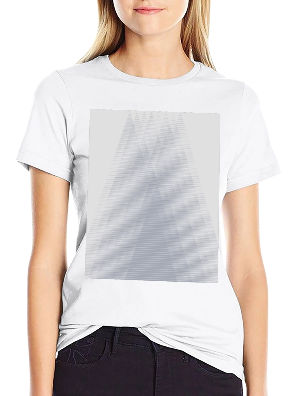 Abstract Geometric Graphic Tee - Modern Design