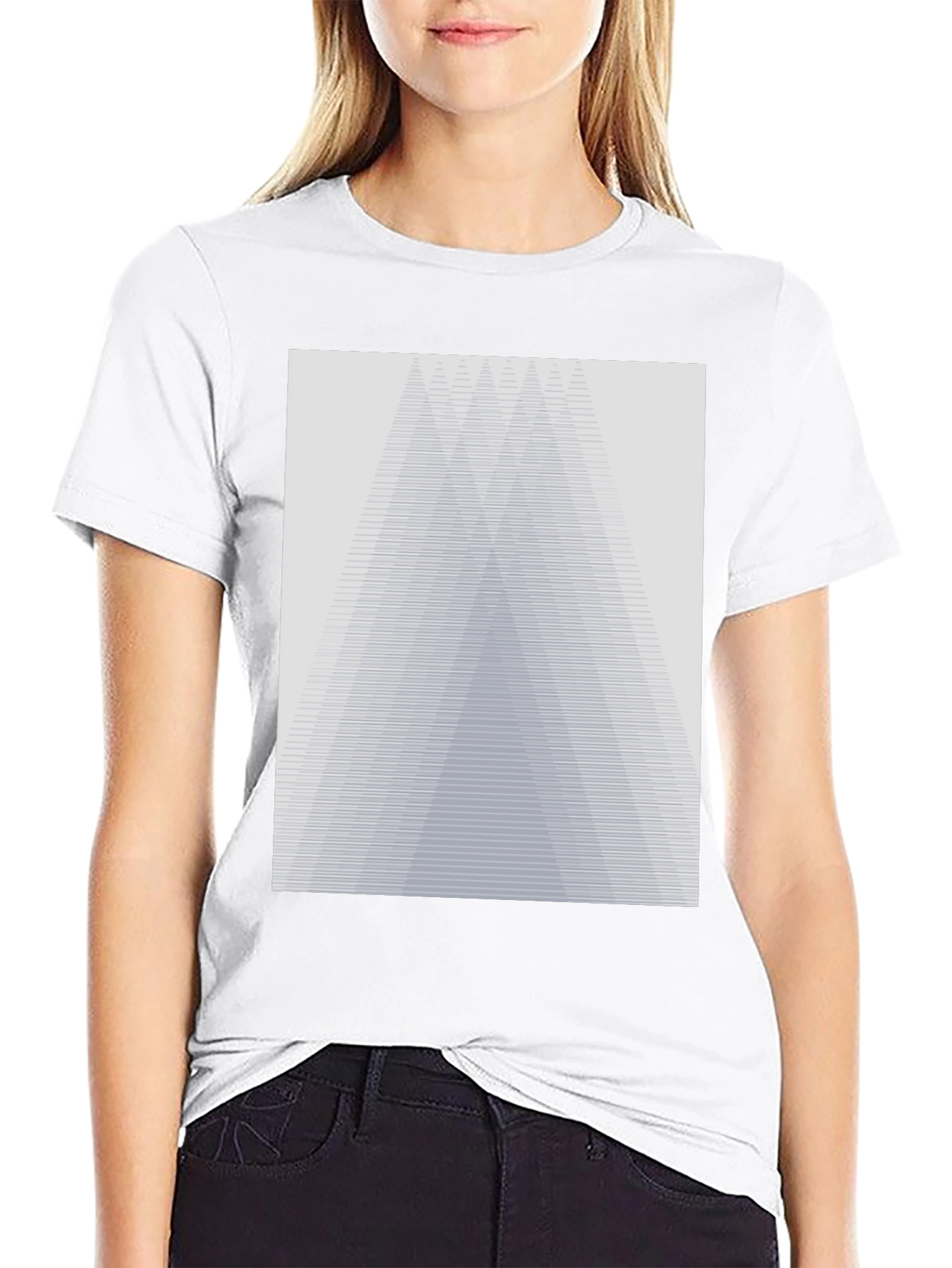 Abstract Geometric Graphic Tee - Modern Design
