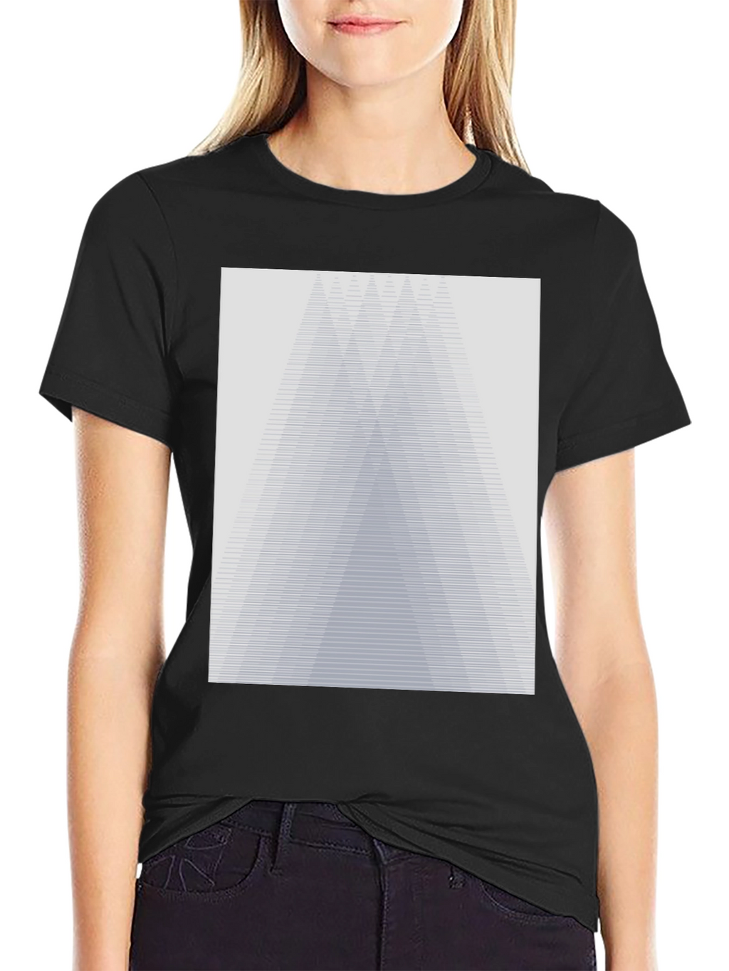 Abstract Geometric Graphic Tee - Modern Design