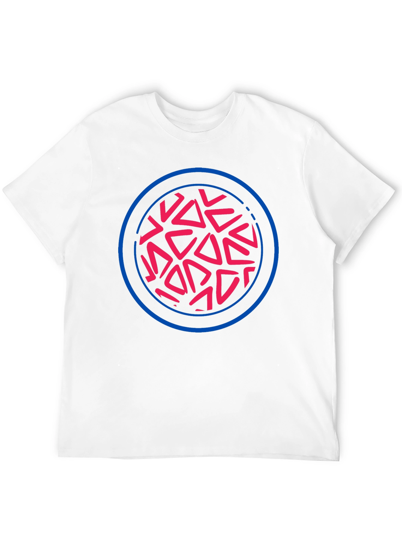 Abstract Circle Graphic Tee - Black