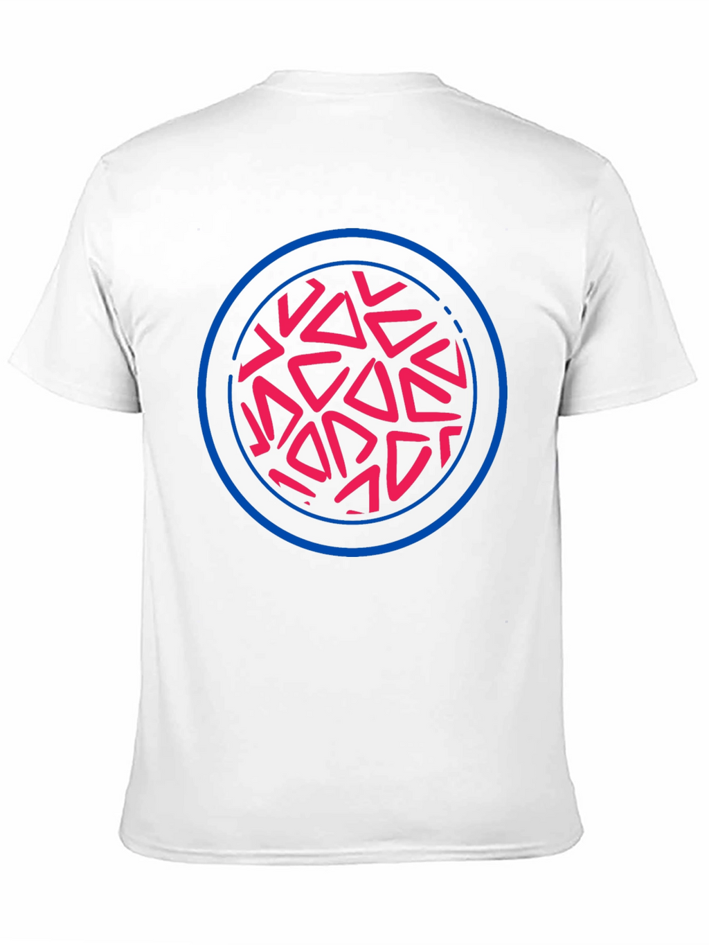 Abstract Circle Graphic Tee - Black