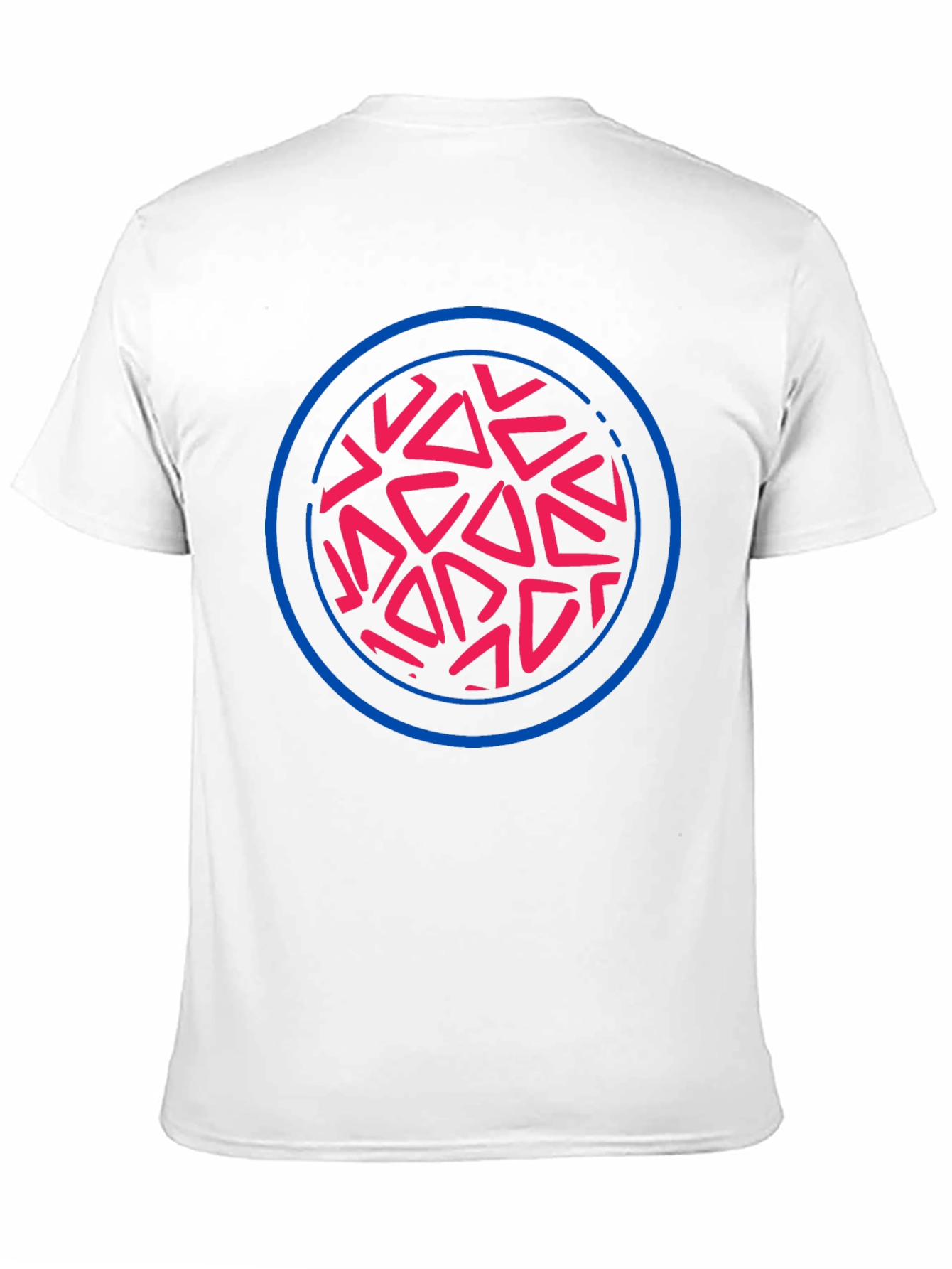 Abstract Circle Graphic Tee - Black