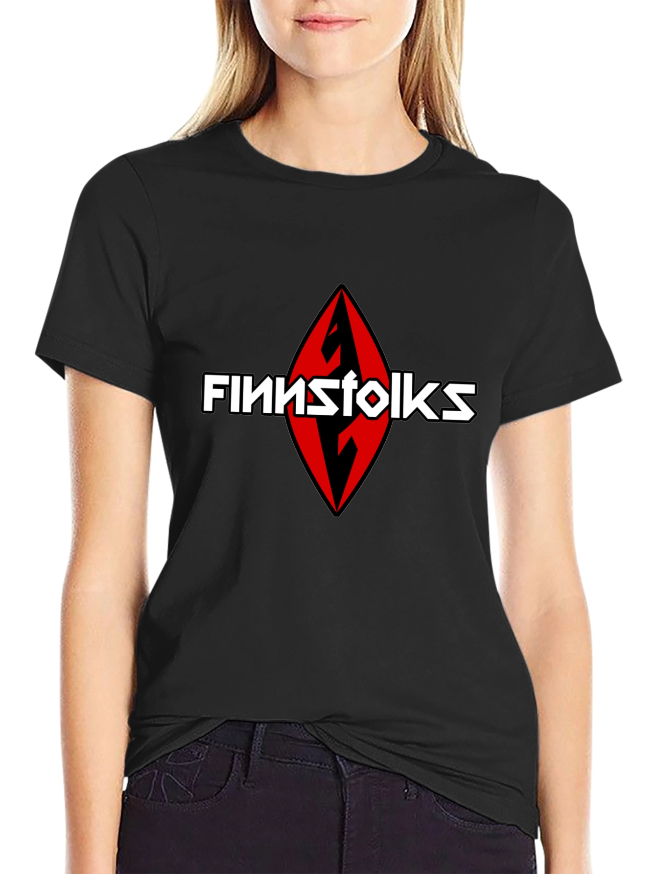 Finnstolk Logo Black T-Shirt