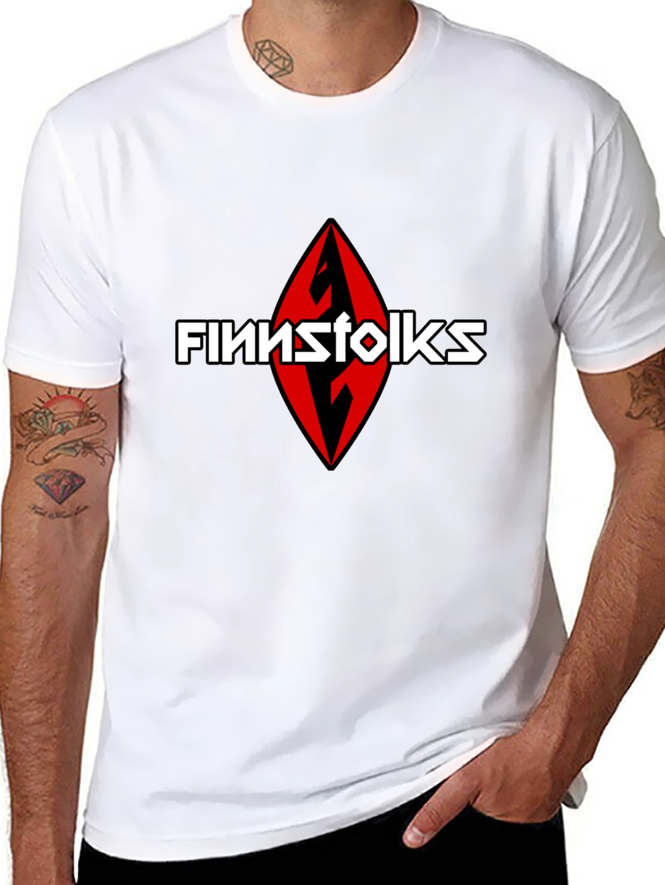 Finnstolk Logo Black T-Shirt