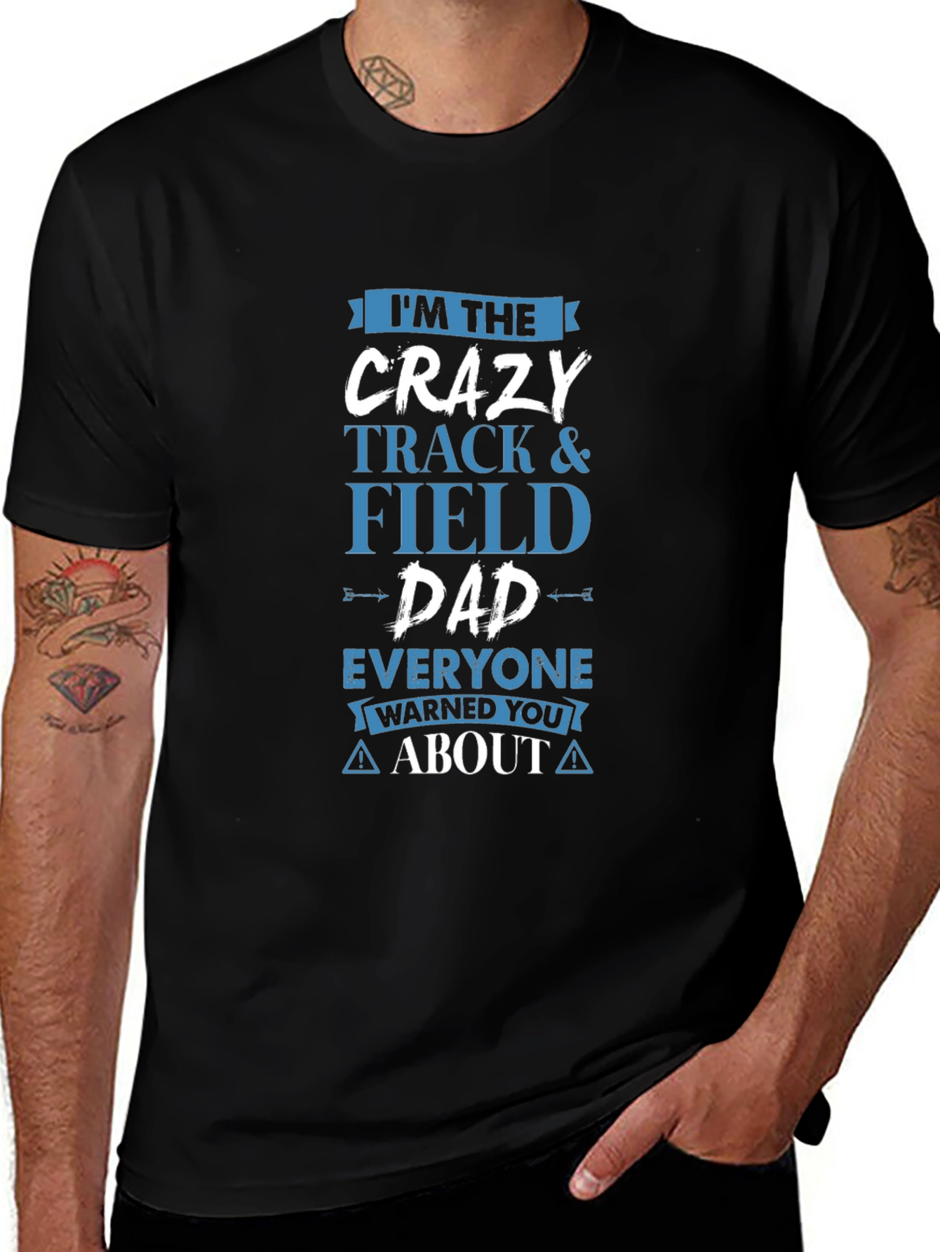 Crazy Track & Field Dad T-Shirt