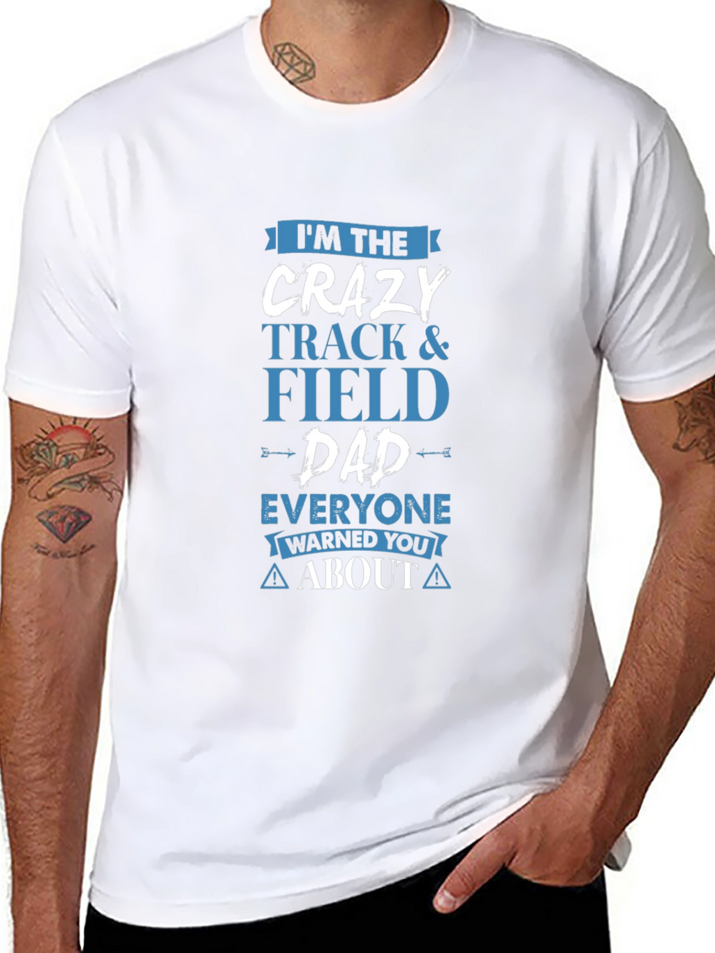 Crazy Track & Field Dad T-Shirt