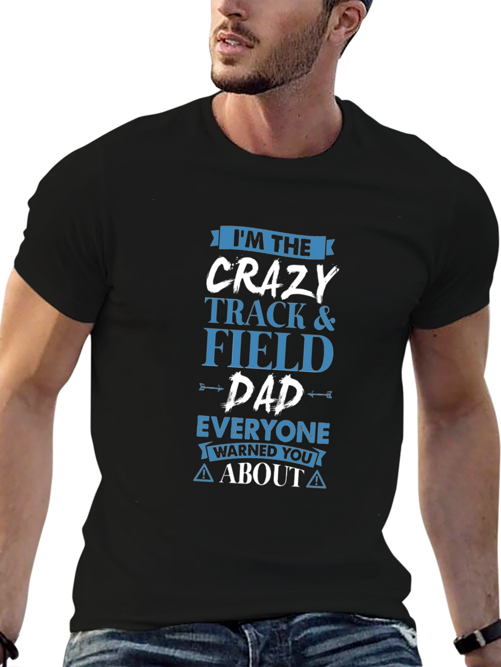 Crazy Track & Field Dad T-Shirt