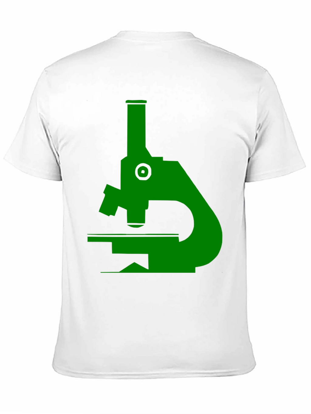 Green Microscope Graphic Black T-Shirt