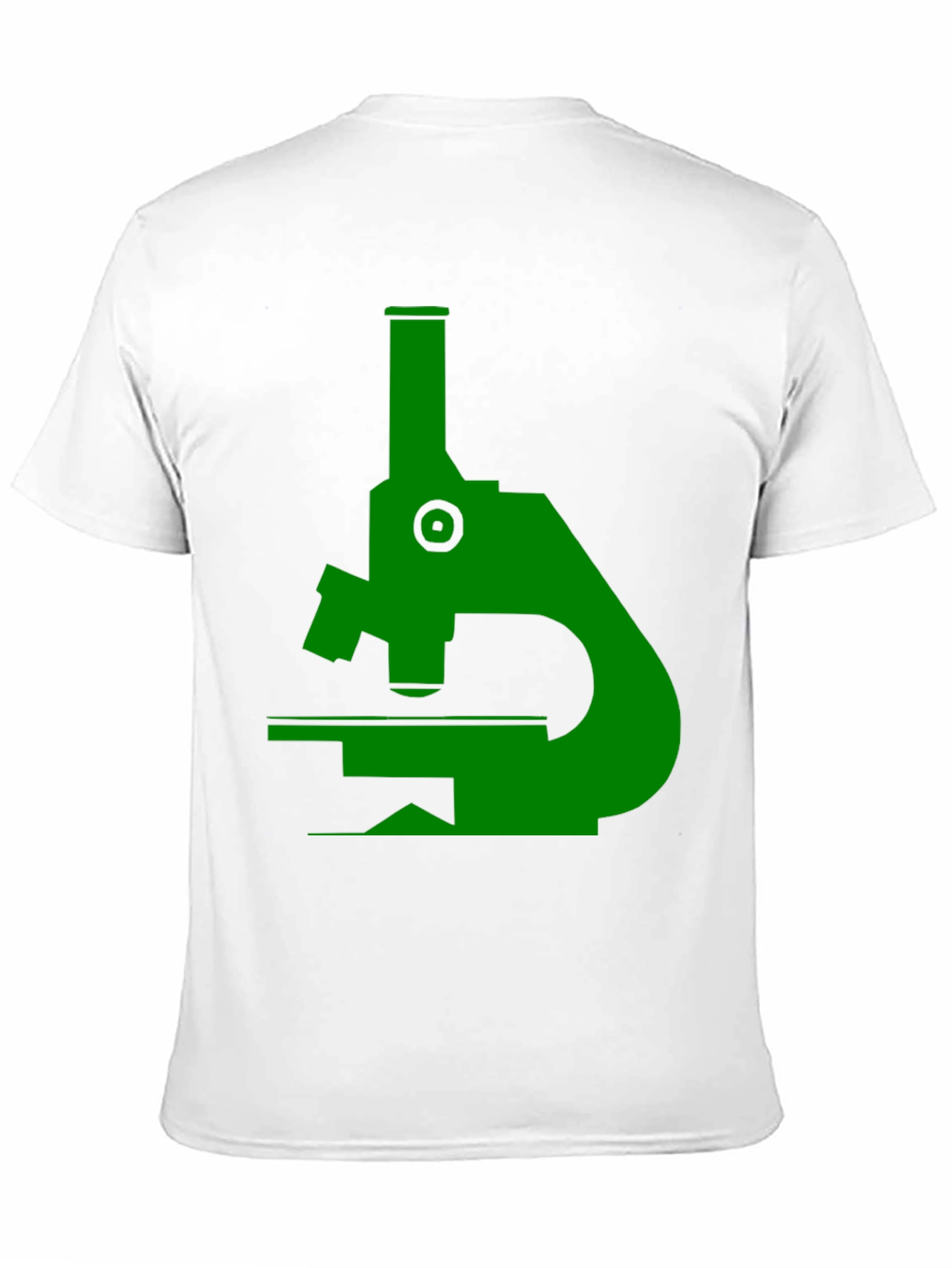 Green Microscope Graphic Black T-Shirt