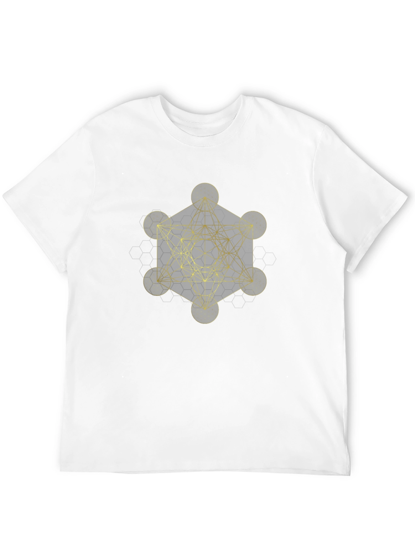 Geometric Graphic Tee - Metatrons Cube Design