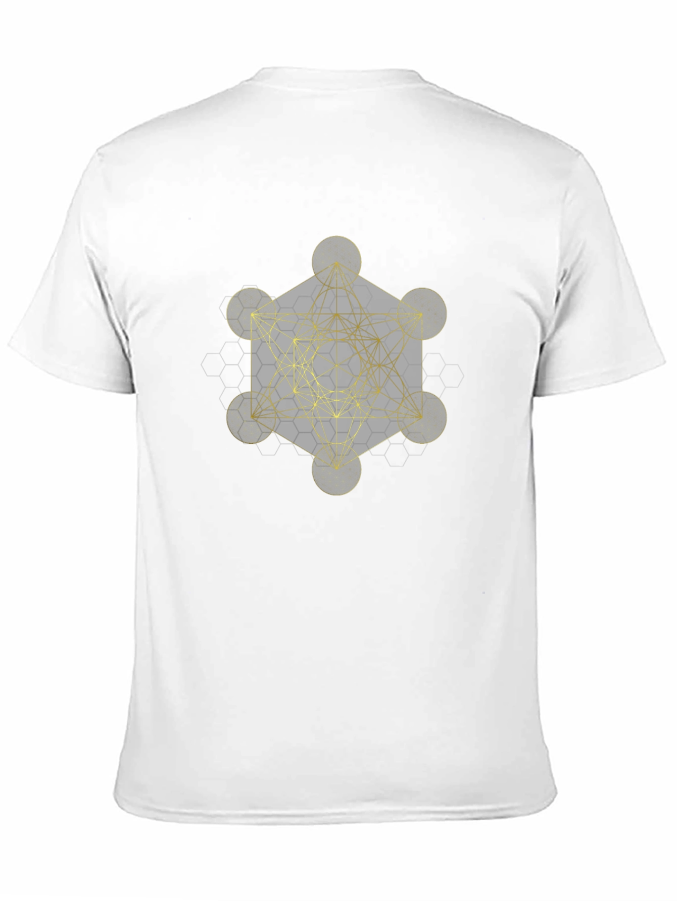 Geometric Graphic Tee - Metatrons Cube Design