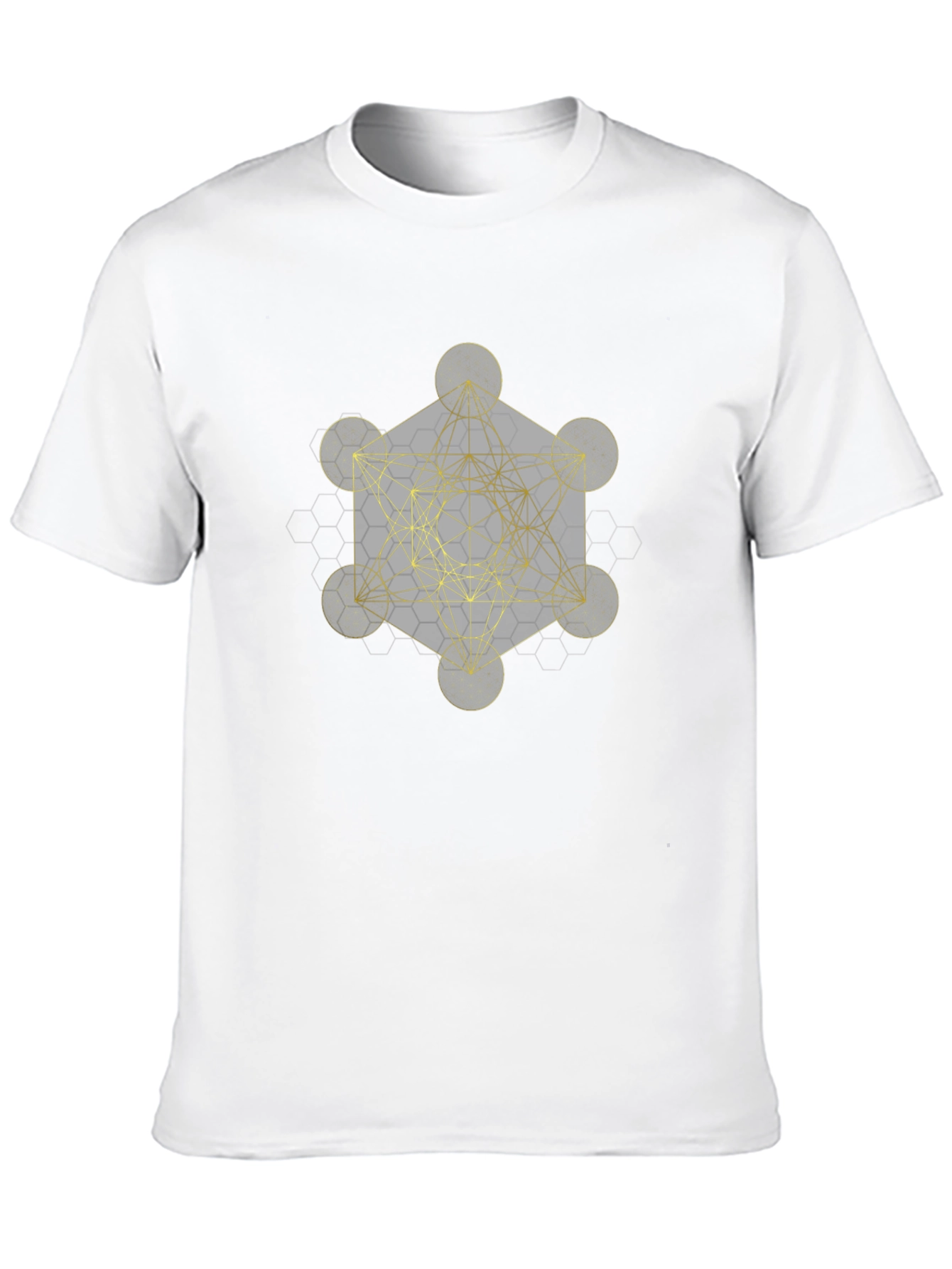 Geometric Graphic Tee - Metatrons Cube Design