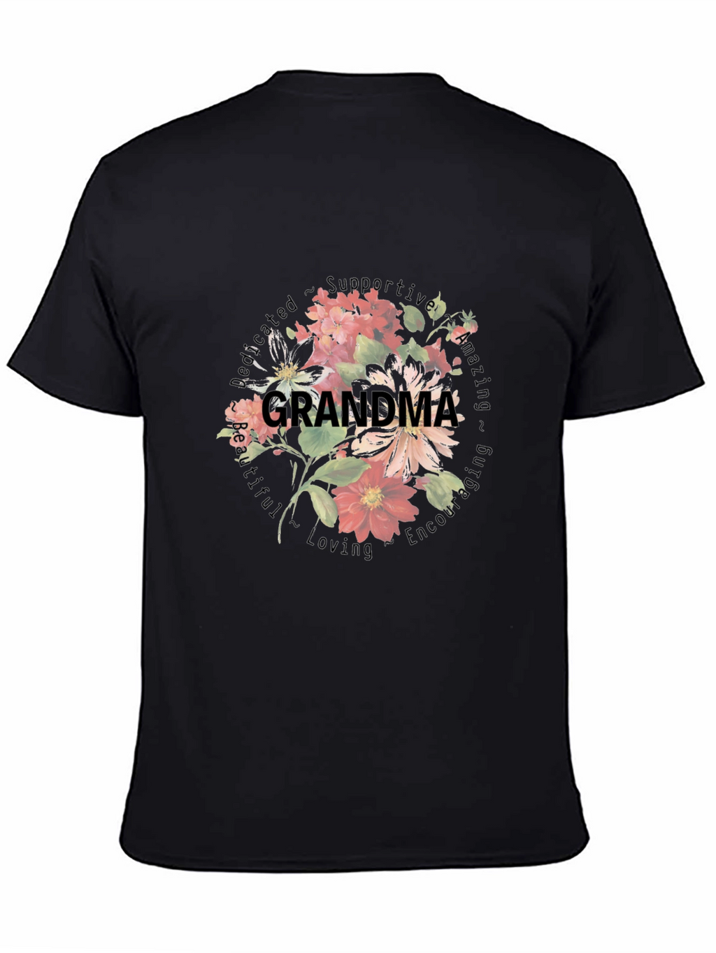 Grandma Floral Graphic T-Shirt