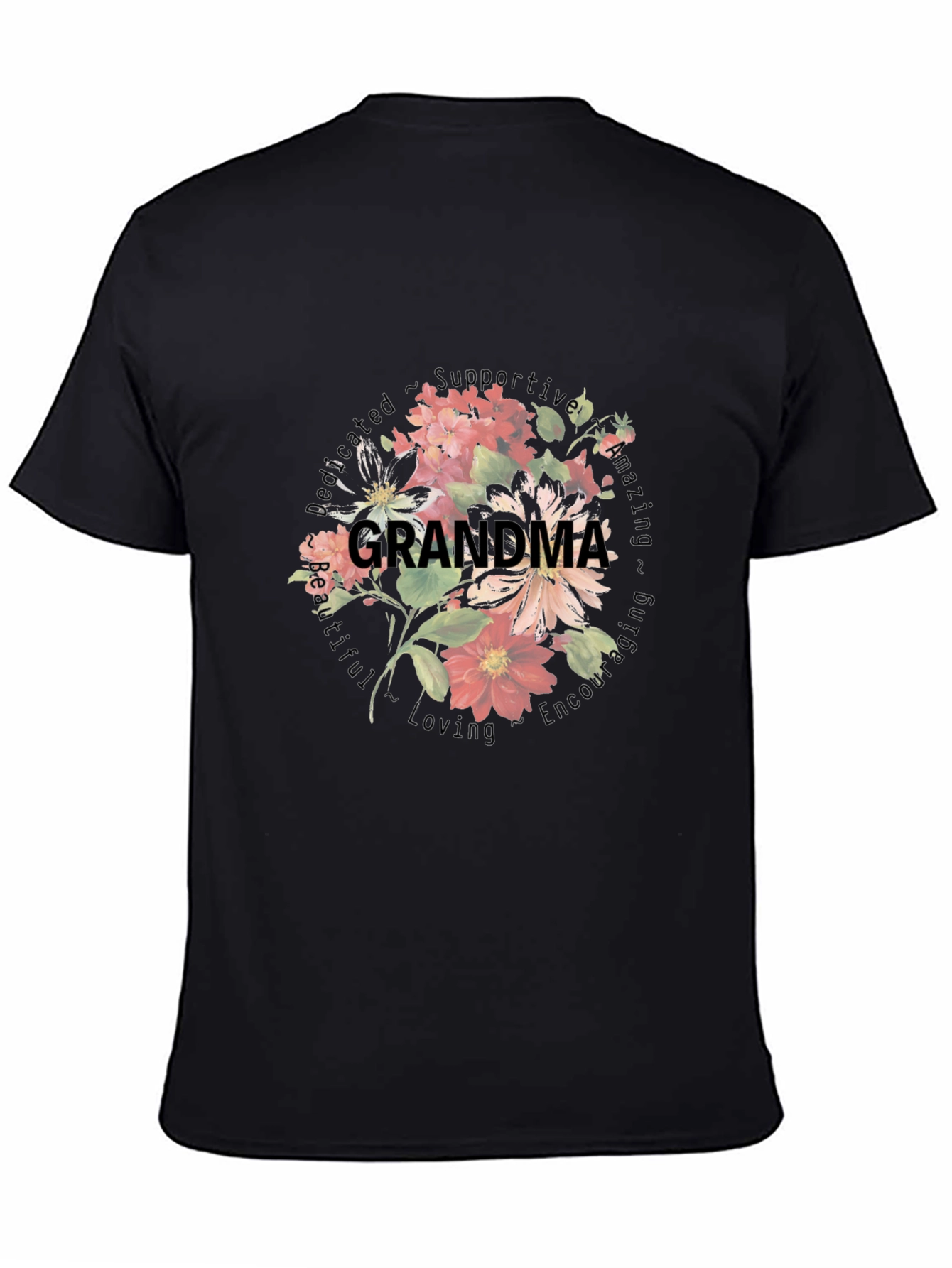Grandma Floral Graphic T-Shirt