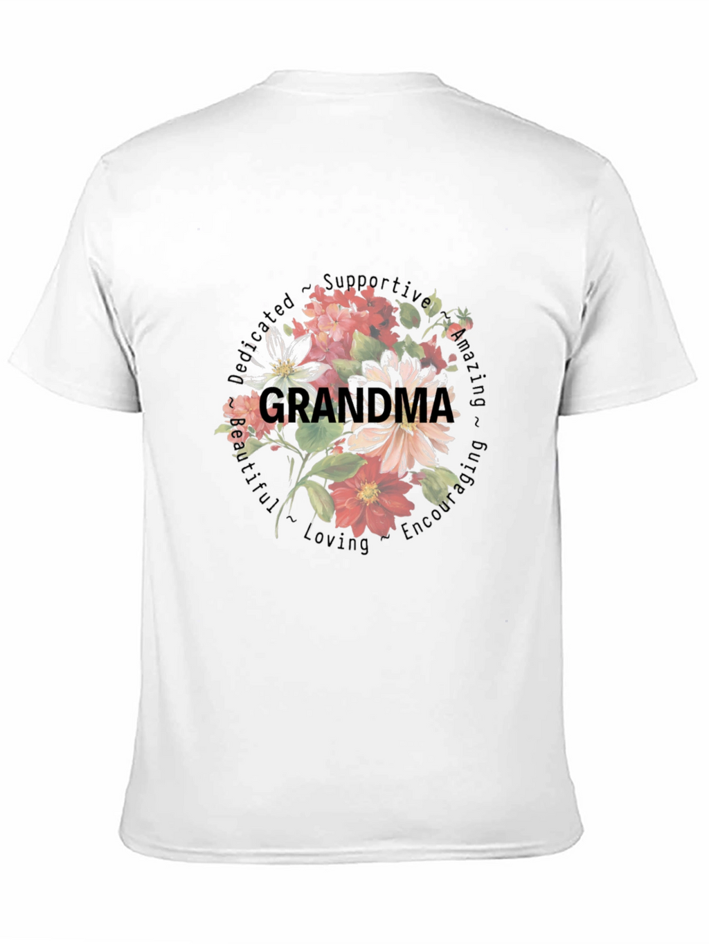 Grandma Floral Graphic T-Shirt
