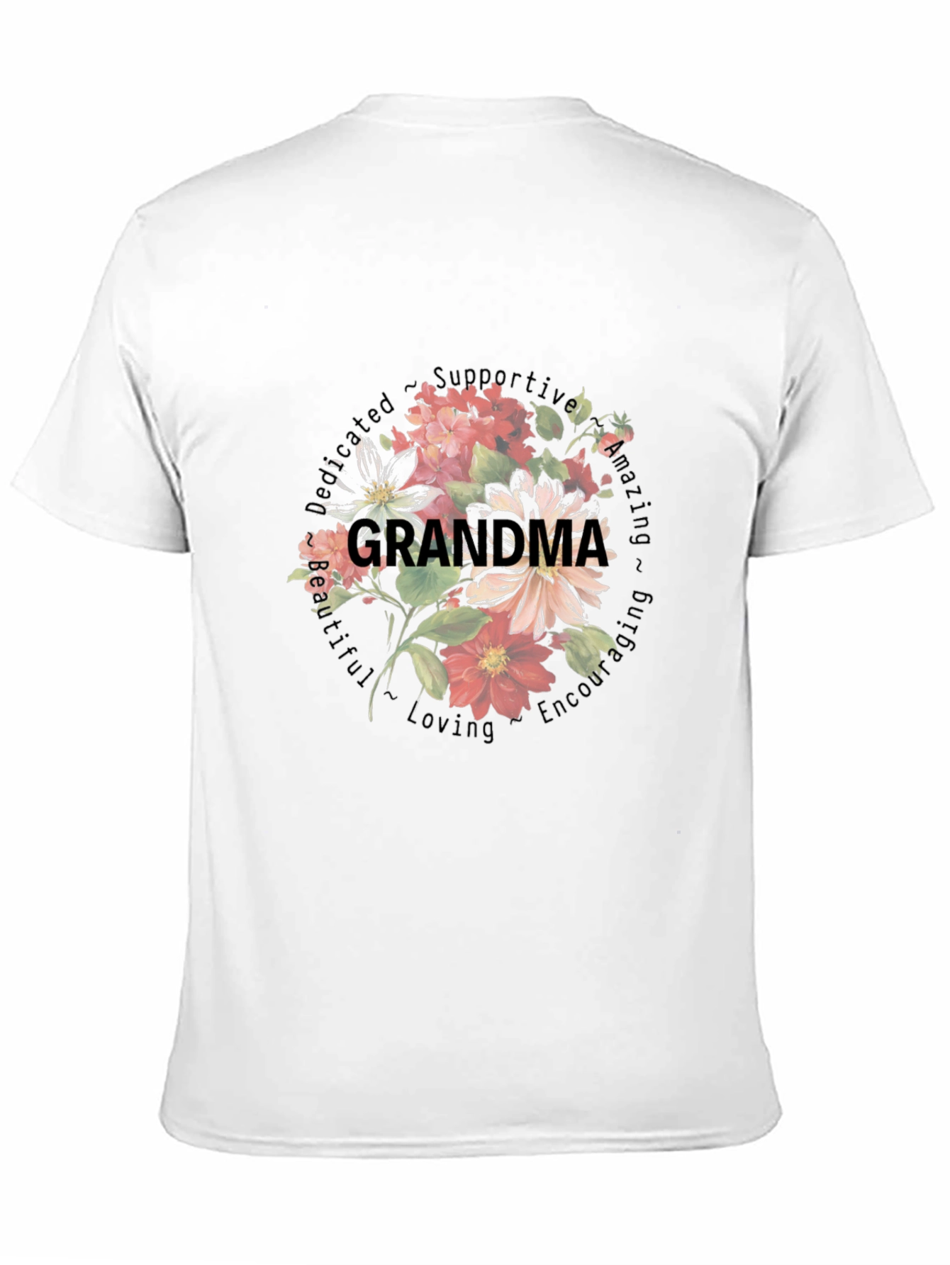 Grandma Floral Graphic T-Shirt