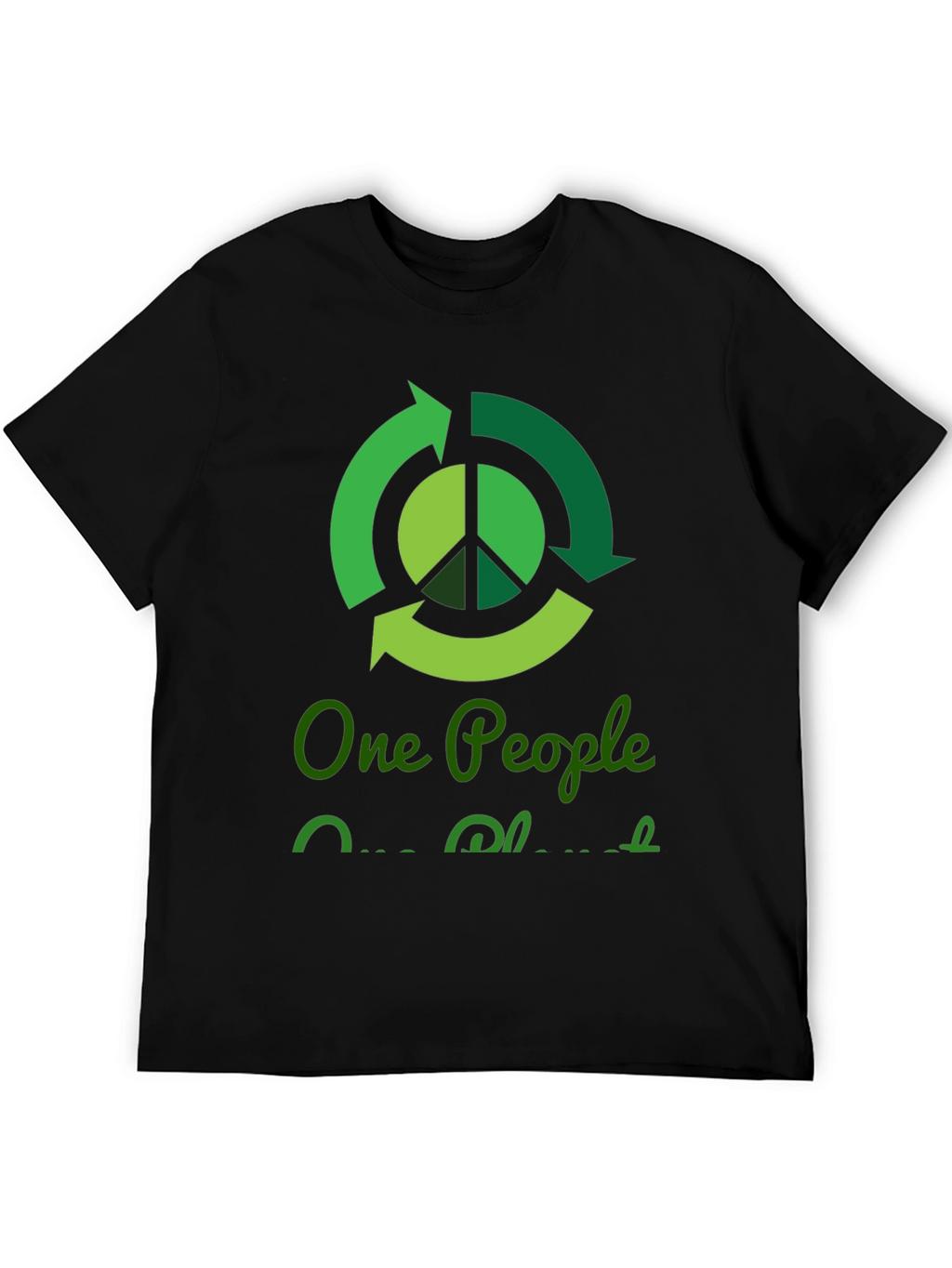 Eco-Friendly One People One Planet Graphic T-Shirt