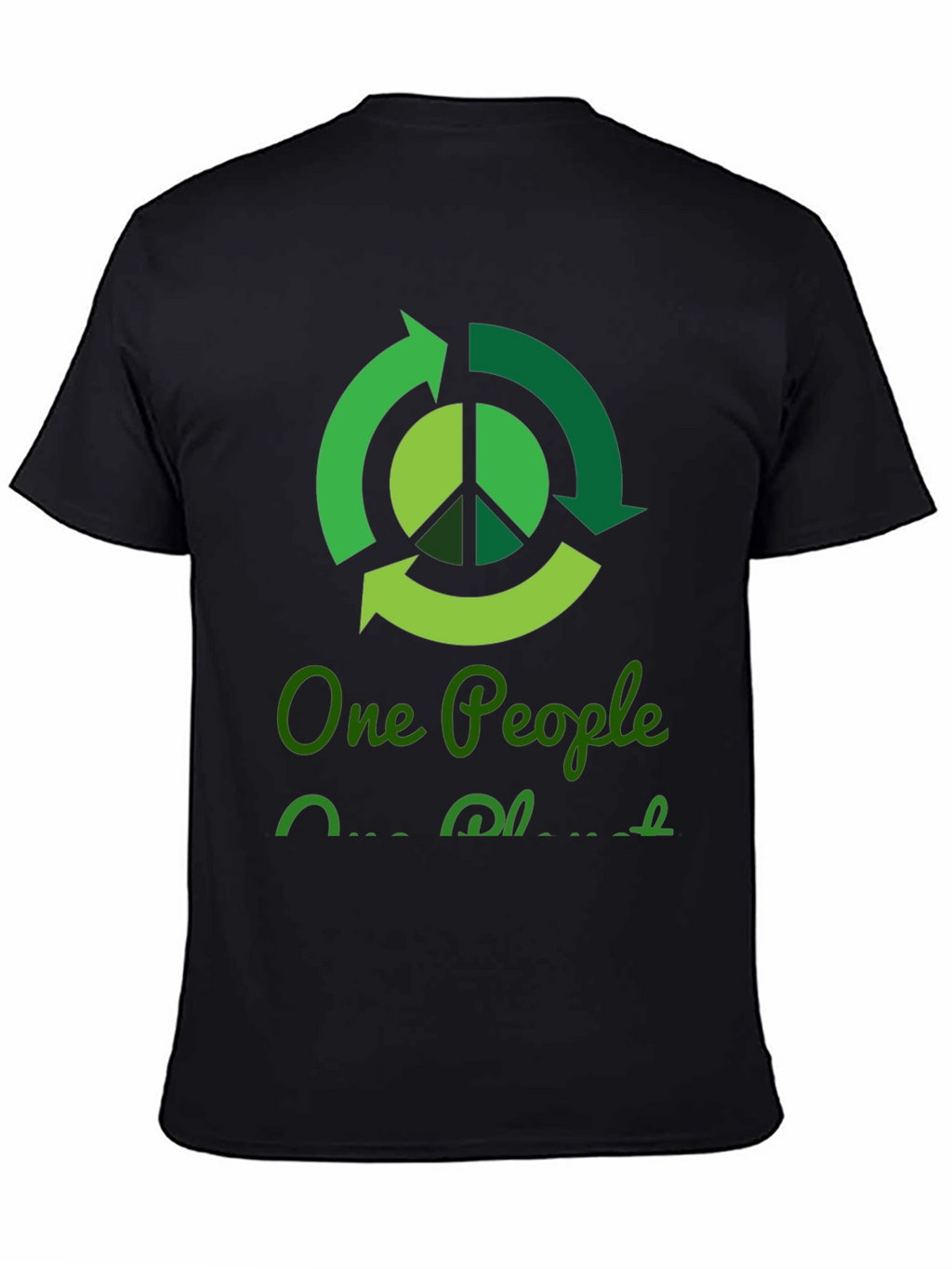 Eco-Friendly One People One Planet Graphic T-Shirt
