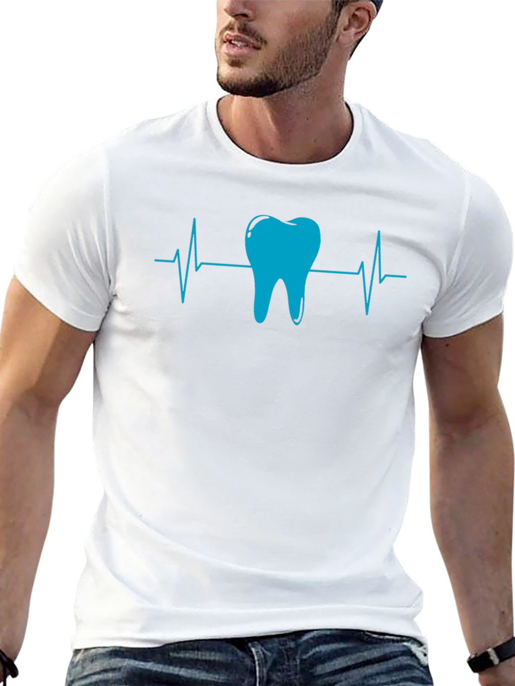 Dental Heartbeat T-Shirt - Black