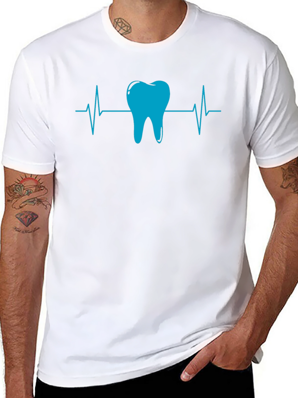 Dental Heartbeat T-Shirt - Black