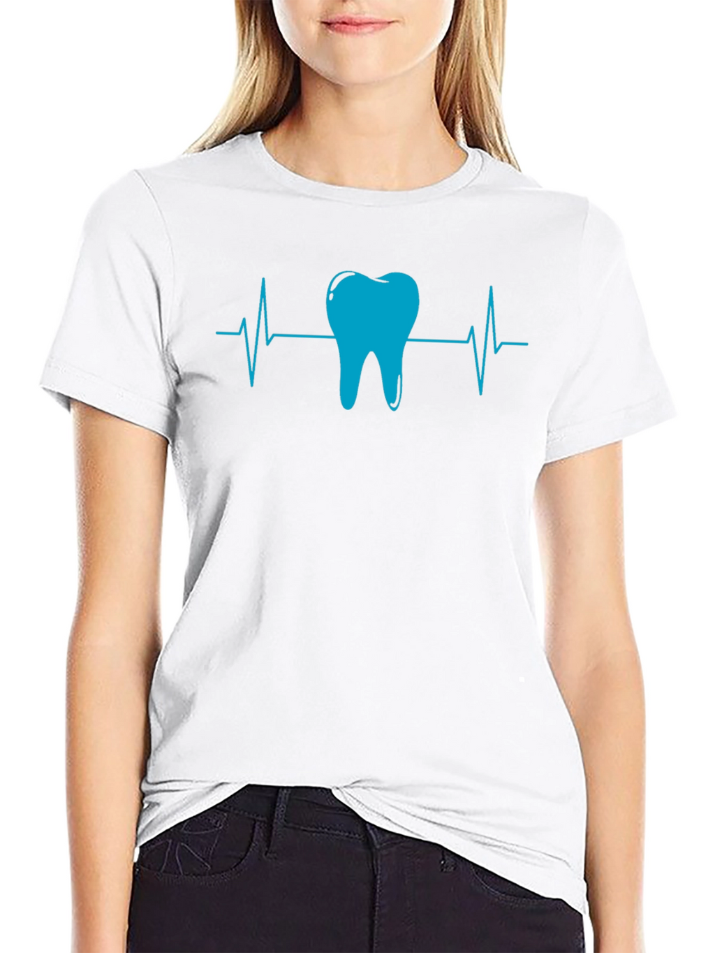 Dental Heartbeat T-Shirt - Black